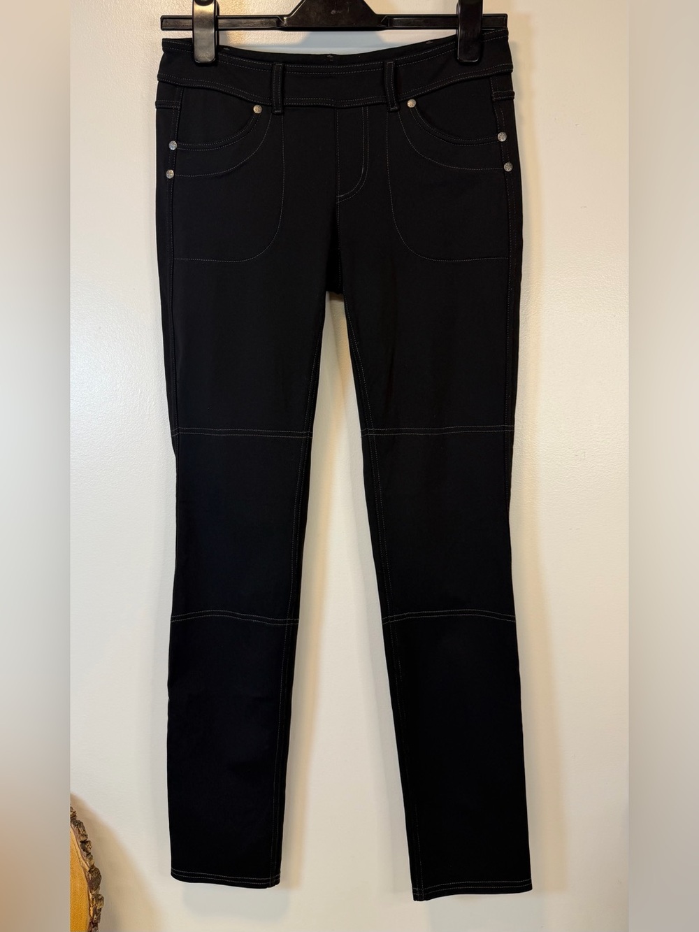 Athleta Bettona Black Slim-Stitch Performance Athletic Pants Women’s Small